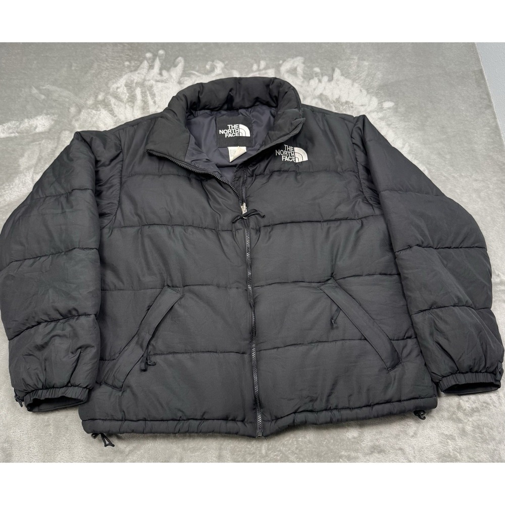 North Face 2000 Puffer Jacket Mens XL Synthetic Black Retro Nuptuse Vintage Y2K